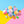 Six-pack of colourful fruity-scented bath bombs with hidden squishy sensory toys, designed for kids aged 3 and up